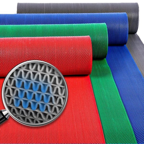 ارضيات ربل حمام غير قابلة للانزلاق من PVC مقاومة للماء والانزلاق